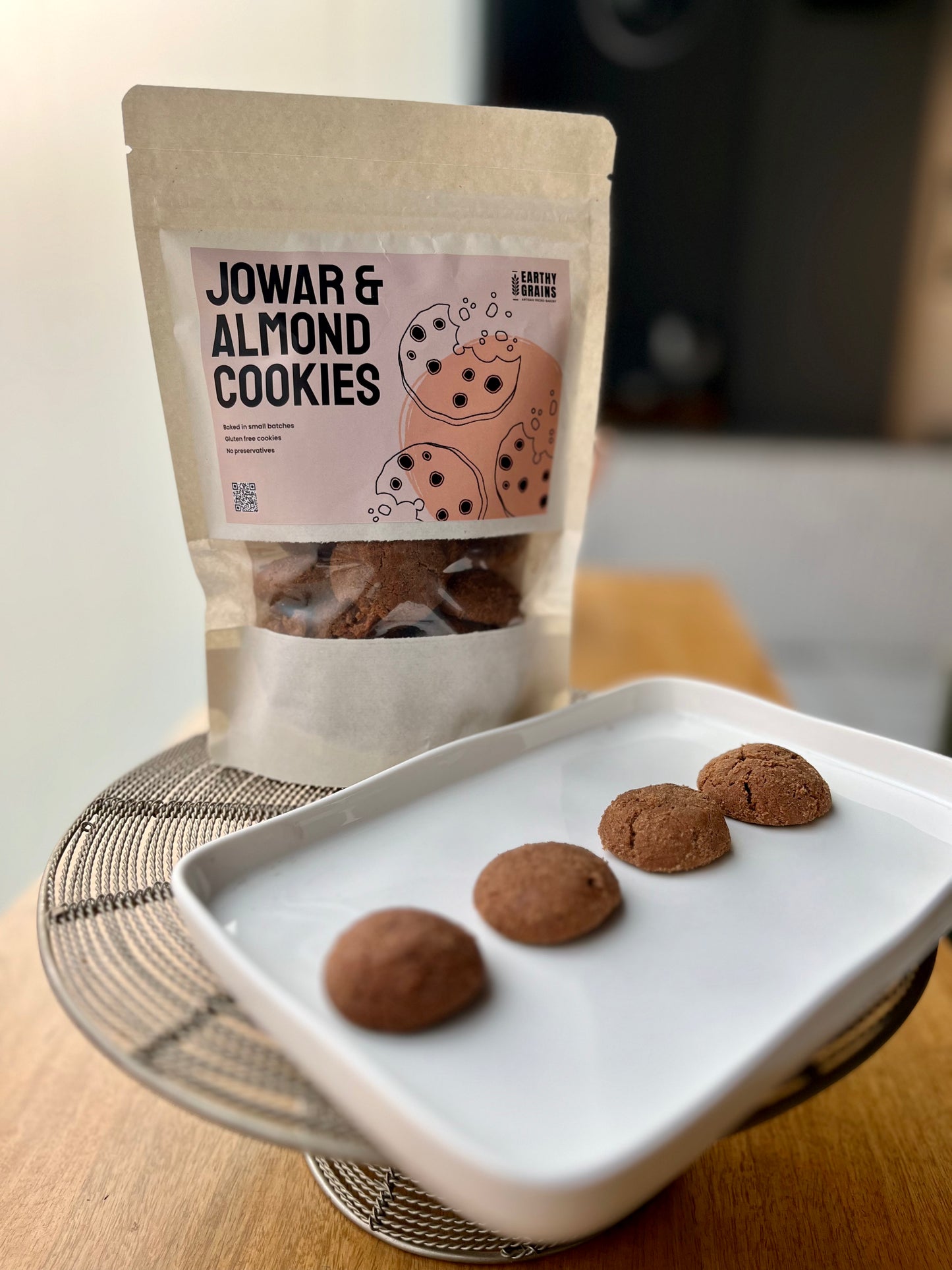 Jowar & Almond Cookies